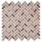 Andova Tiles SAMPLE-Velmo 1 in. x 1.25 in. Glass Mosaic Wall Tile SAM-ANDVEL1017 - alternate 2